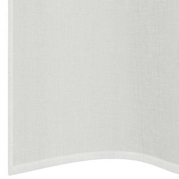 Voile Curtains with Grommets - 2 pcs White | HipoMarket