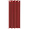 Elegant Wine Red Voile Curtains with Grommets - 2 pcs