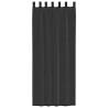 Voile Curtains with Rod Pockets - 2 pcs Black | Hipomarket