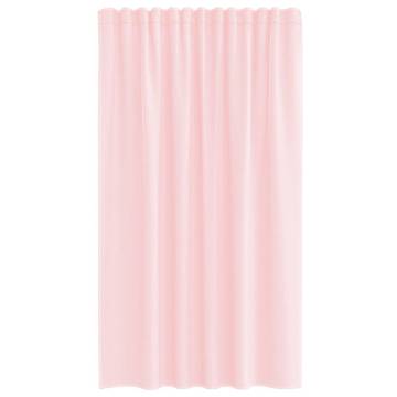 Light Pink Voile Curtains with Loops - 140x140 cm | HipoMarket