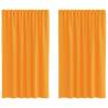 Voile Curtains with Loops - Orange 140x140 cm (2 pcs)