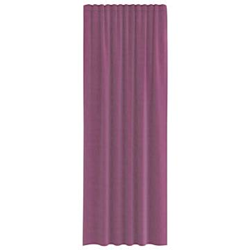 Voile Curtains with Loops - Purple 140x260 cm - 2 pcs