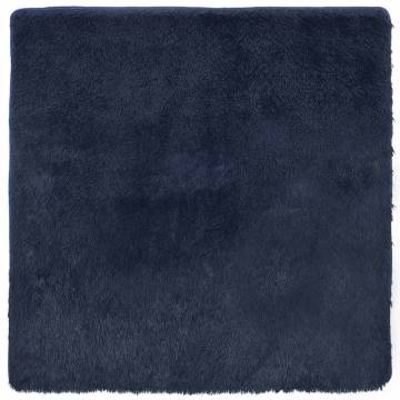 Shaggy Rug High Pile Navy 160x160 cm - Stylish Comfort