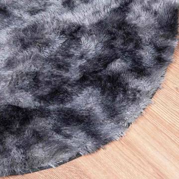 Shaggy Rug High Pile Dark Grey 100x100 cm - Hipomarket