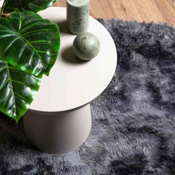 Shaggy Rug High Pile Dark Grey 100x100 cm - Hipomarket