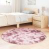 Shaggy Rug High Pile Dusty Pink 120x120 cm - Hipomarket