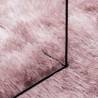 Shaggy Rug High Pile Dusty Pink 120x120 cm - Hipomarket