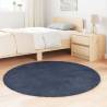 Shaggy Rug High Pile Navy 120x120 cm - Soft & Durable