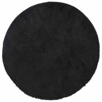 Shaggy Rug High Pile Black 200x200 cm - Elegant & Durable