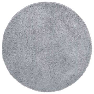 Shaggy Rug High Pile Silver Grey 200x200 cm | Hipomarket