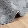 Shaggy Rug High Pile Silver Grey 200x200 cm | Hipomarket