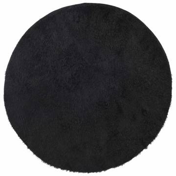 Shaggy Rug High Pile Black 240x240 cm - Elegant Comfort