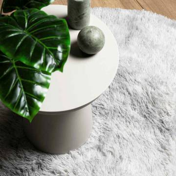 Shaggy Rug High Pile Light Grey 240x240 cm - Durable & Stylish