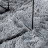 Shaggy Rug High Pile Silver Grey 240x240 cm | Hipo Market