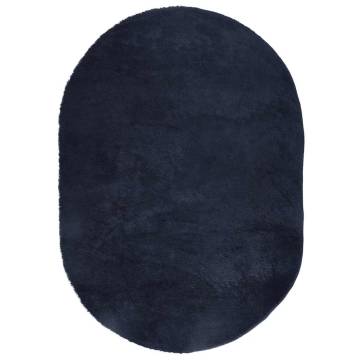 Shaggy Rug High Pile Navy 300x200 cm | Hipo Market