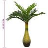 Artificial Palm Plant 9 Leaves 70 cm - Fresh Green Decor