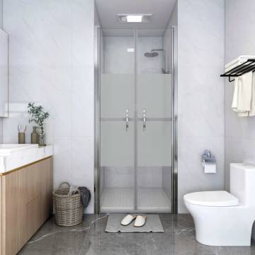 Half Frosted Shower Door ESG 86x190 cm | Hipomarket UK