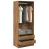  Wardrobe Artisian Oak 80x50x200 cm Engineered Wood Colour artisan oak Size 80 x 50 x 200 cm Quantity in Package 1 Amount 2 drawers 