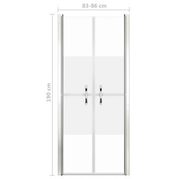 Half Frosted Shower Door ESG 86x190 cm | Hipomarket UK