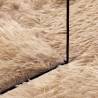 Shaggy Rug High Pile Beige 120x120 cm Polyester | Hipo Market