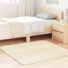  Shaggy Rug High Pile Cream 120x120 cm Polyester Colour cream Size 120 x 120 cm Shape square 