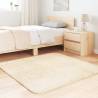 Shaggy Rug High Pile Cream 120x120 cm | Elegant & Durable