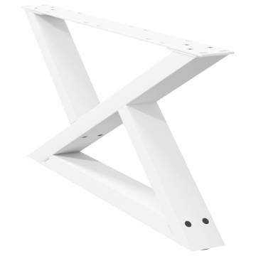 Coffee Table Legs 2 pcs White - Stylish Steel Design | HipoMarket