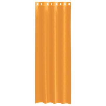 Voile Curtains with Grommets - Orange 140x300 cm - 2 pcs