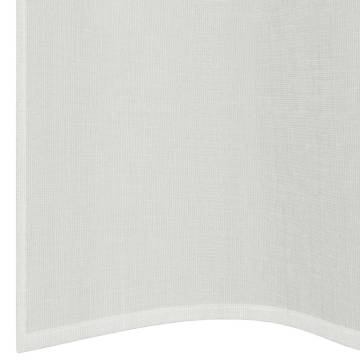 Voile Curtains with Grommets - 2 pcs White | HipoMarket