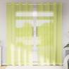 Voile Curtains with Grommets 2 pcs Apple Green 140x245 cm