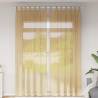 Voile Curtains with Rod Pockets - 2 pcs Sand | Hipomarket