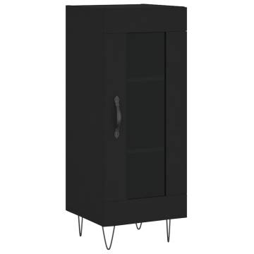 Stylish Highboard Black 34.5x34x180 cm | Hipomarket UK