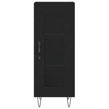 Stylish Highboard Black 34.5x34x180 cm | Hipomarket UK