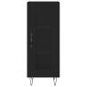 Stylish Highboard Black 34.5x34x180 cm | Hipomarket UK