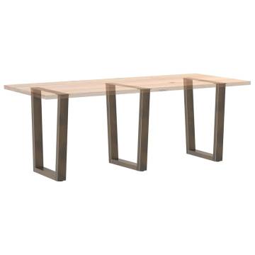 V-Shape Dining Table Legs - 3 pcs Natural Steel | HipoMarket