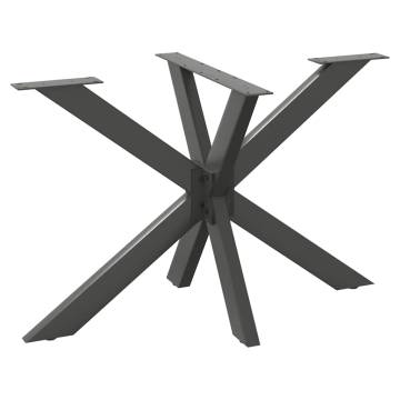 Spider Shape Dining Table Leg Anthracite - Durable Steel Design