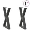  Dining Table Legs 2 pcs Anthracite 50x(72-73.3) cm Steel Colour anthracite Size 50 x (72-73.3) cm Quantity in Package 1 Number of 