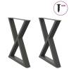  Dining Table Legs 2 pcs Anthracite 80x(72-73.3) cm Steel Colour anthracite Size 80 x (72-73.3) cm Quantity in Package 1 Number of 