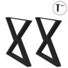  Dining Table Legs 2 pcs Black 90x(72-73.3) cm Steel Colour black Size 90 x (72-73.3) cm Quantity in Package 1 Number of 