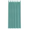 Turquoise Voile Curtains with Rod Pockets - 2 Pcs