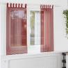 Voile Curtains with Rod Pockets 2 pcs Wine Red - HipoMarket