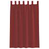 Voile Curtains with Rod Pockets 2 pcs Wine Red - HipoMarket