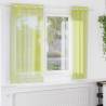 Voile Curtains with Grommets - Apple Green (2 pcs, 140x140 cm)