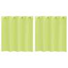 Voile Curtains with Grommets - Apple Green (2 pcs, 140x140 cm)