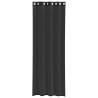 Voile Curtains with Grommets - Black 140x300 cm (2 pcs)