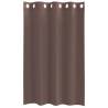 Brown Voile Curtains with Grommets - 140x175 cm | 2 pcs