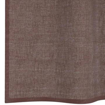 Voile Curtains with Grommets - Brown 140x300 cm (2 pcs)