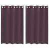 Voile Curtains with Grommets - Purple 140x175 cm | HipoMarket