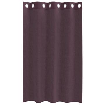 Voile Curtains with Grommets - Purple 140x175 cm | HipoMarket