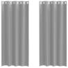 Voile Curtains with Grommets - Light Grey 140x225 cm (2 pcs)